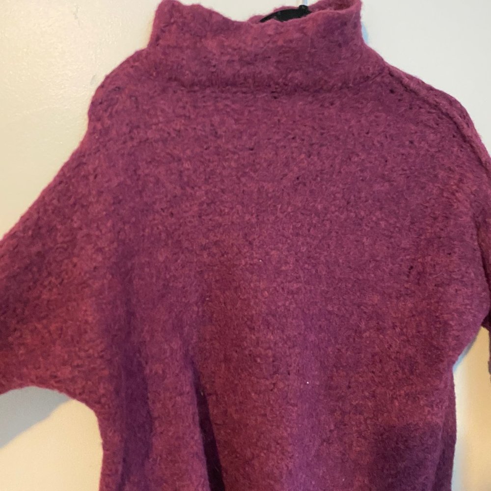 Free People Maroon Turtle Neck